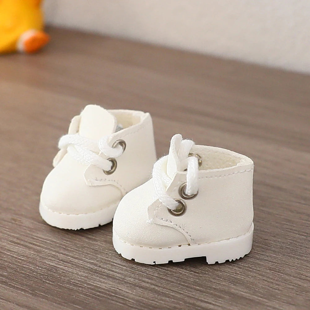 Botas de Cuero para Labubu (15/17 cm) 👢 | Accesorios de Moda DIY Multicolor | Compatible Pop Mart