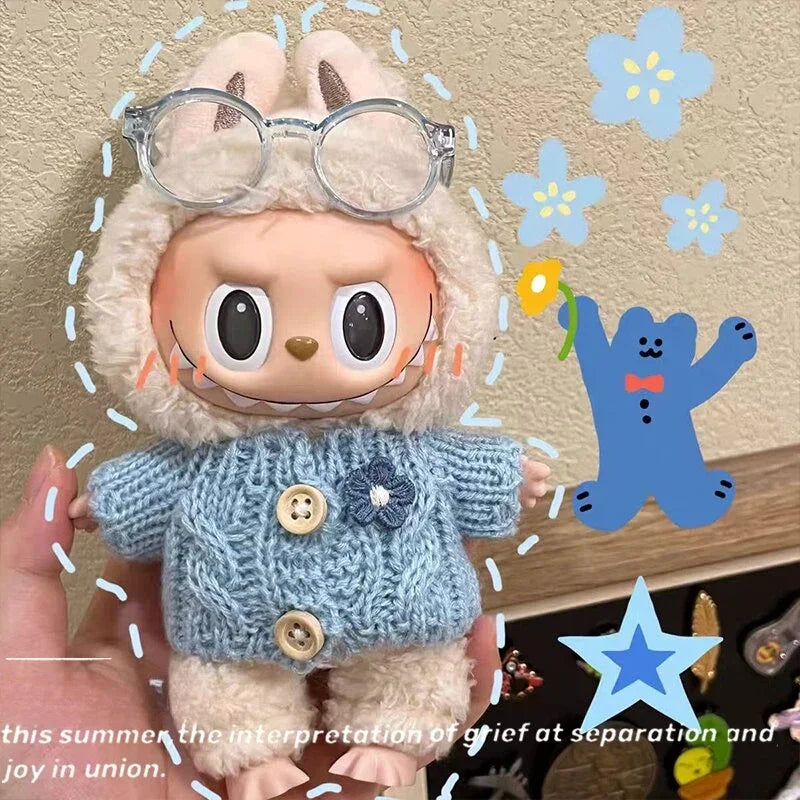 Gafas para Labubu (6,5 cm) – Colores Candy y Transparentes | Accesorio compatible Pop Mart V1/V2/V3