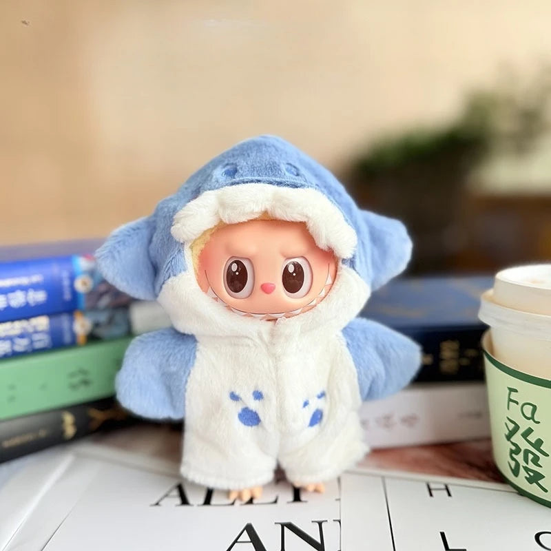 Ropa para Labubu: Outfits Kawaii (Dino, Abejita, Oso, Marinero) – Compatible Pop Mart (V1/V2/V3)