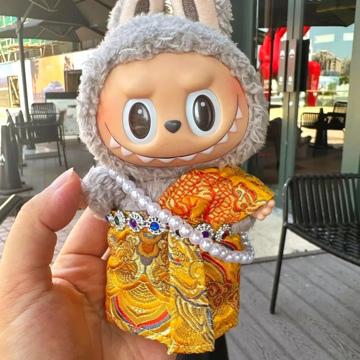 Labubu 3.0 | Traje Tradicional Tailandés para V1/V2/V3 (15–17 cm) | Outfits de Muñeco Coleccionable