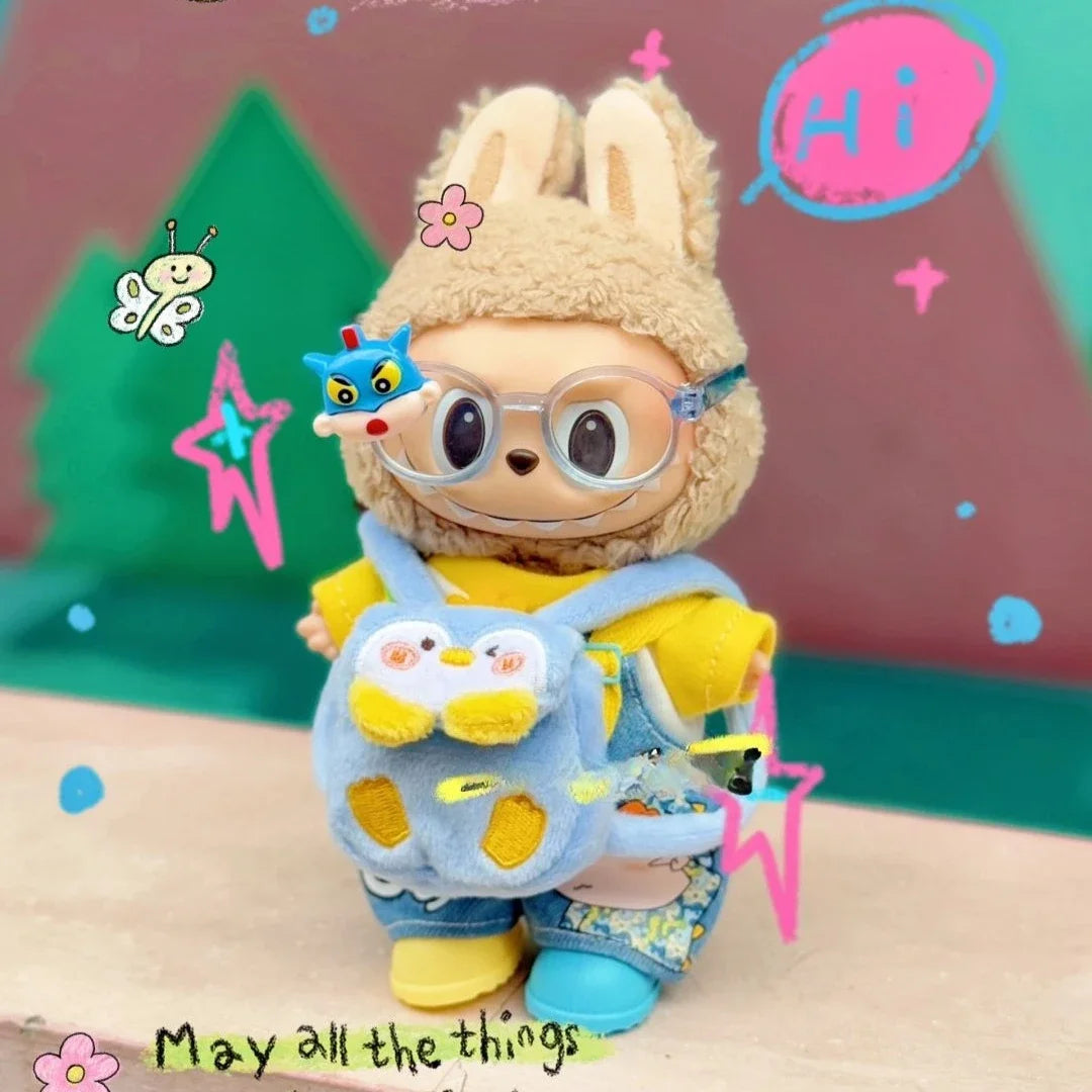 Gafas para Labubu (6,5 cm) – Colores Candy y Transparentes | Accesorio compatible Pop Mart V1/V2/V3