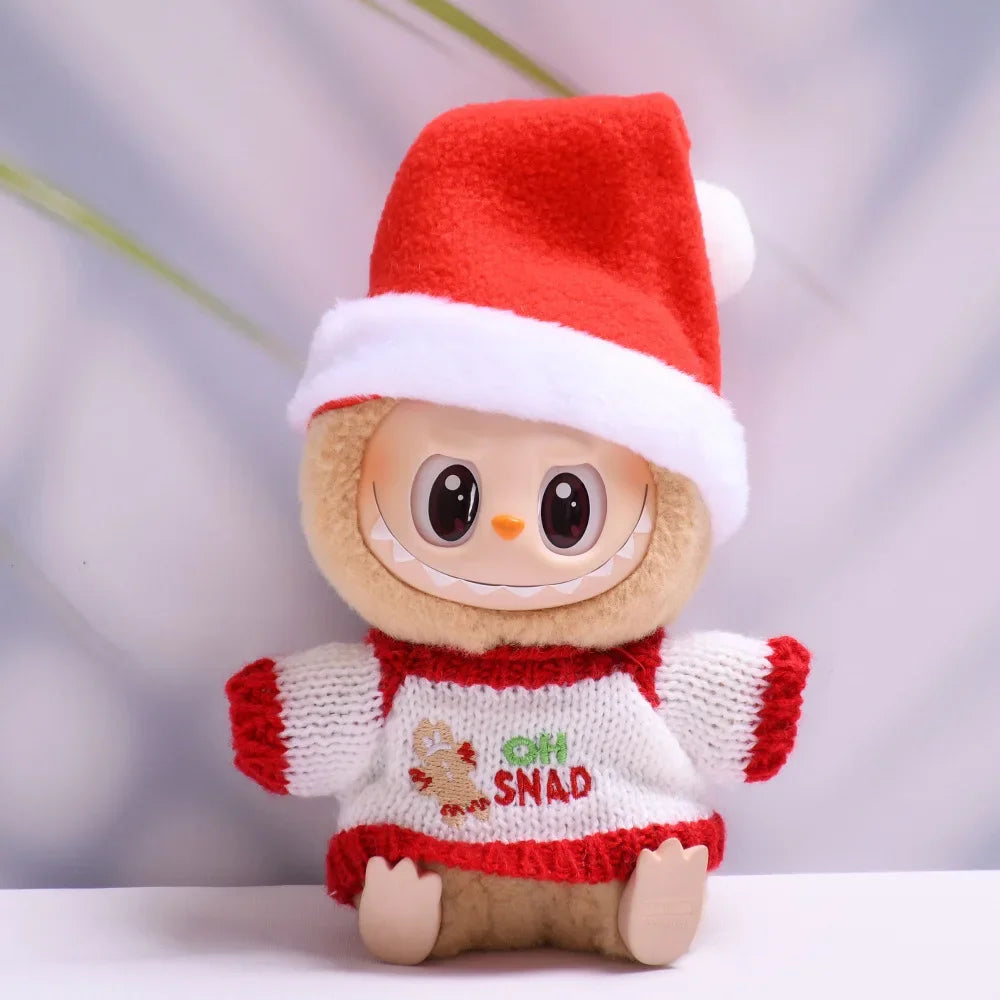 Ropa de Navidad para Labubu (15,5–17 cm) – Serie Holiday | Compatible Pop Mart V1-V2-V3