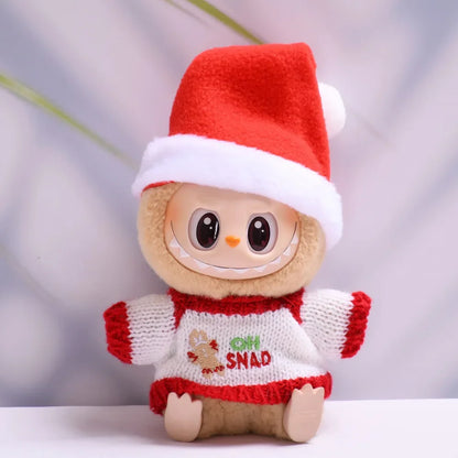 Ropa de Navidad para Labubu (15,5–17 cm) – Serie Holiday | Compatible Pop Mart V1-V2-V3