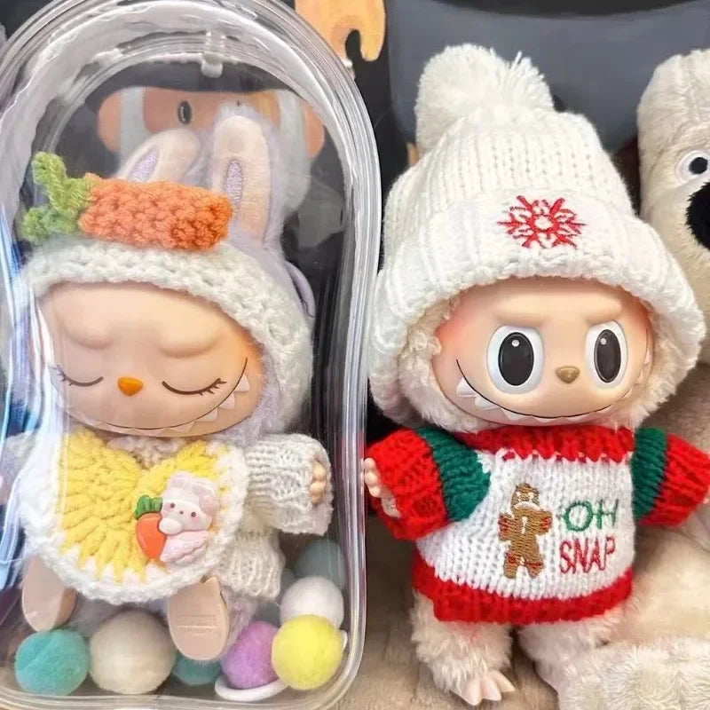 Ropa de Navidad para Labubu (15,5–17 cm) – Serie Holiday | Compatible Pop Mart V1-V2-V3