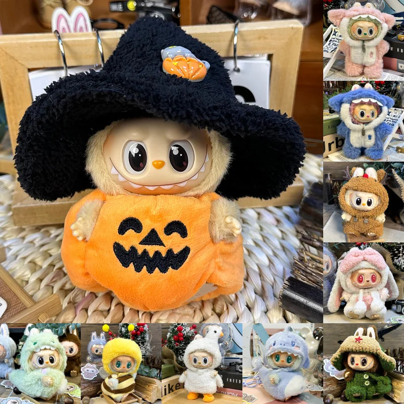 Ropa para Labubu 17 cm – Serie Animalitos | Outfits Kawaii compatibles Pop Mart (V1-V2-V3)