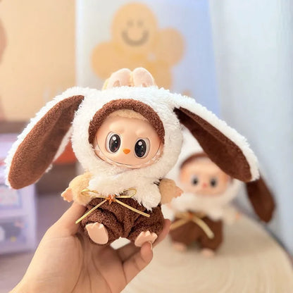 Ropa para Labubu: Outfits Kawaii (Dino, Abejita, Oso, Marinero) – Compatible Pop Mart (V1/V2/V3)