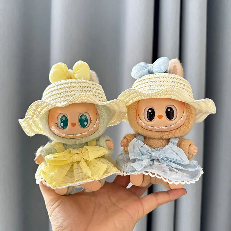 Ropa de Boda para Labubu (17 cm) – Vestidos y Trajes | Estilo romántico coreano · Compatible Pop Mart V1/V2/V3