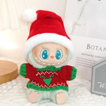 Ropa de Navidad para Labubu (15,5–17 cm) – Serie Holiday | Compatible Pop Mart V1-V2-V3