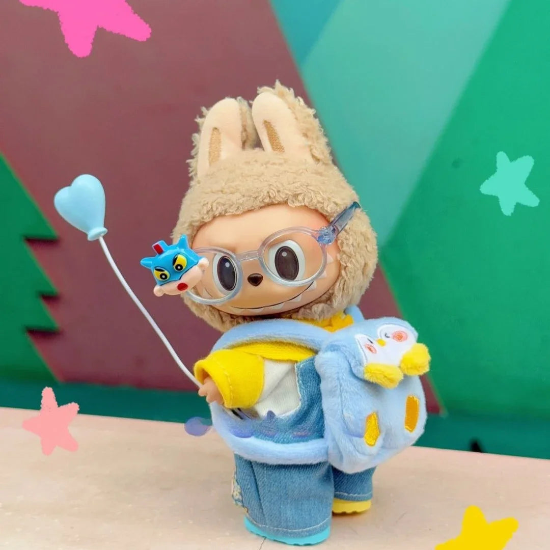 Gafas para Labubu (6,5 cm) – Colores Candy y Transparentes | Accesorio compatible Pop Mart V1/V2/V3