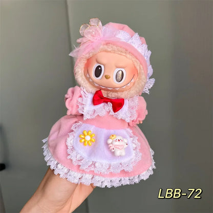 Outfits K-Pop para Labubu Idol (15–17 cm) | Ropa Mini Doll Estilo Coreano – Trajes de Algodón Fan-Made