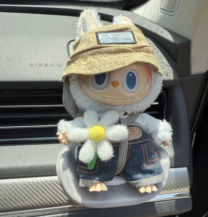 Asiento de Coche para Labubu (Display) – 15,5–17 cm | Compatible Pop Mart · Varios colores